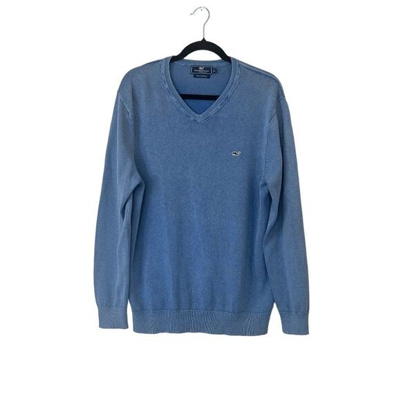 Vineyard Vines Cashmere Blend V-neck Sweater Size Large - Picture 1 of 7